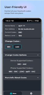 Bluetooth Codec Changer Capture d'écran