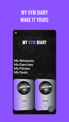 Android application My Gym Diary screenshort