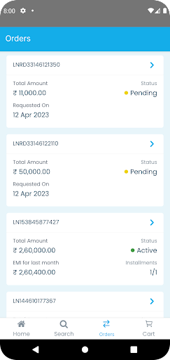 Netlink EMI App Screen 2