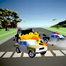 Police car chase icon