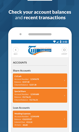 TUI Credit Union Screen 2