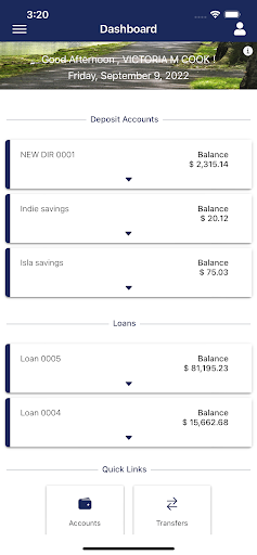 New Era Bank Mobile Banking Screen 2