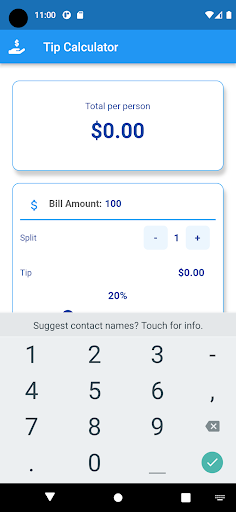 Tip Calculator Screen 2
