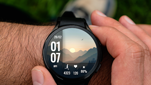 Scenery Plus Watch Face Screenshot 1 - AppWisp.com