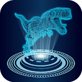 Hologram Dinosaur 3D Simulator Prank icon