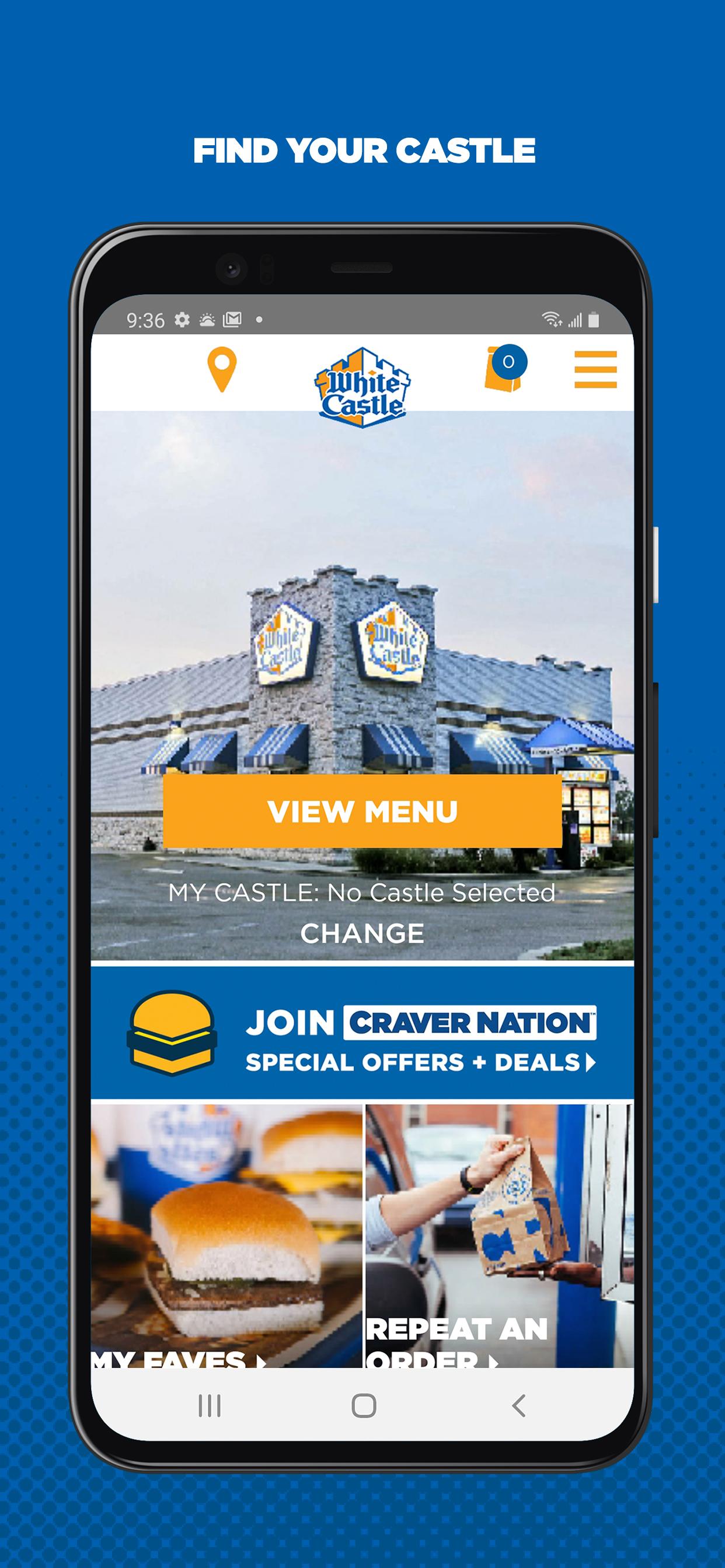Android application White Castle Online Ordering screenshort