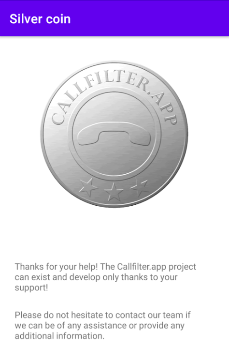 Silver donation Callfilter.app - 1.01 - (Android)