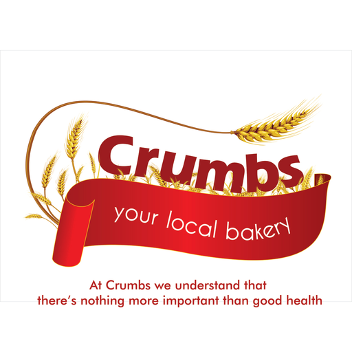 Crumbs bakery - fresh bread logo