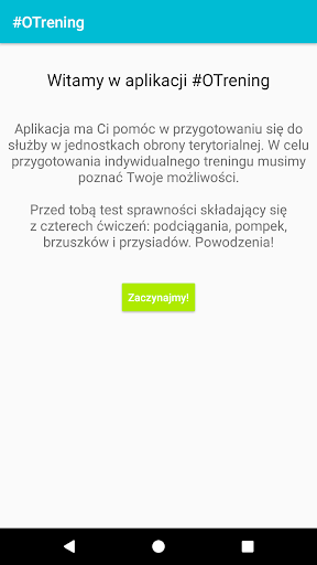 #OTrening Screen 2