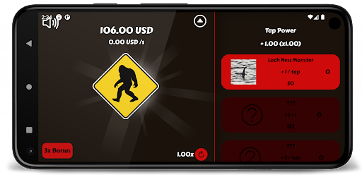 Android application Cryptid Clicker screenshort
