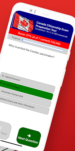 Canada Citizenship Exam Screen 2