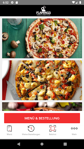 Android application Pizzeria Flamingo screenshort