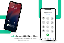 screenshot of iOS PhoneDialer - iCallScreen