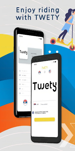 Android application Twety Scooter screenshort