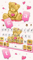 screenshot of Lovely Ragged Bear Keyboard Th
