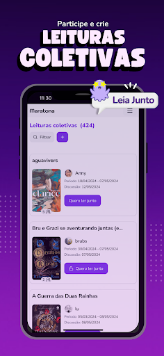 Android application Maratona.app screenshort