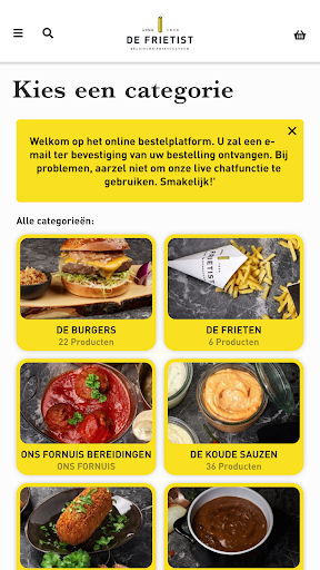 Android application De Frietist screenshort