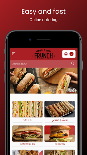 Android application Frunch Eatery screenshort