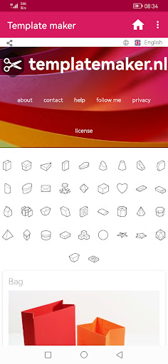 Android application Template maker screenshort