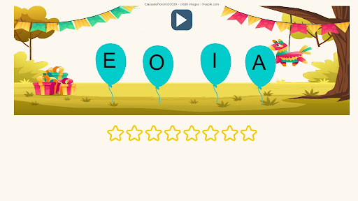 Android application Nom des lettres screenshort