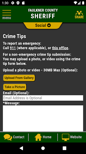 Faulkner County AR Sheriff Screen 3