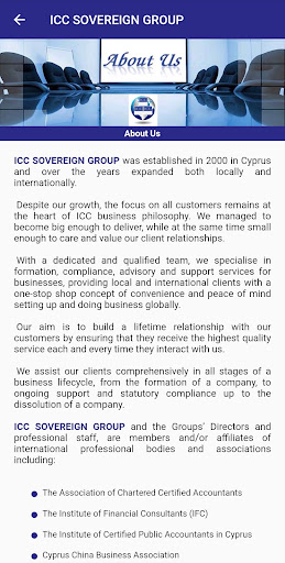 ICC SOVEREIGN GROUP Screen 3