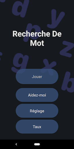Aperçu de l'application