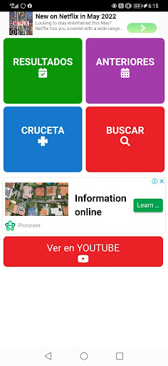 Android application Resultados Loto Nicaragua screenshort