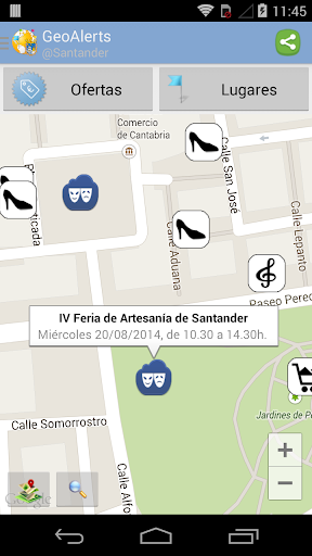GeoAlerts@Santander Screen 2
