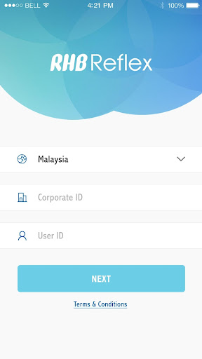 Android application RHB Reflex screenshort