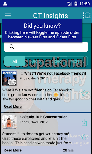Occupational Therapy Insights Screen 2