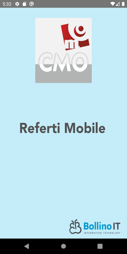 Android application Referti Mobile CMO screenshort