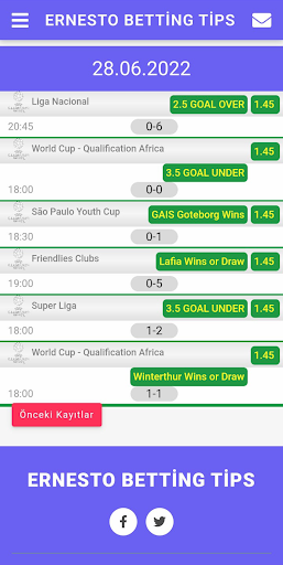 Ernesto Betting Tips Screen 3