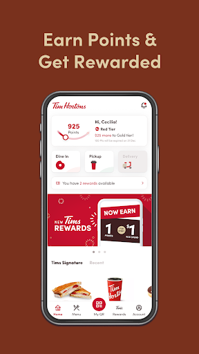 Android application Tim Hortons Singapore screenshort