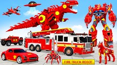 消防車ロボットカーゲームのおすすめ画像2