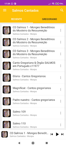Salmos Cantados - Gregoriano Screen 2