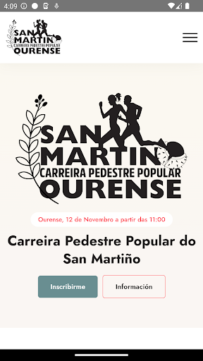 Android application Carreira Pedestre San Martiño screenshort