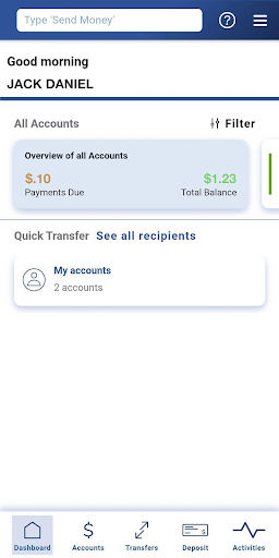 CUofCO Mobile Banking Screen 2