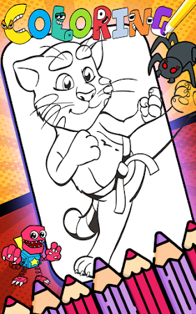 Game screenshot Talking Juan Scary coloring apk download