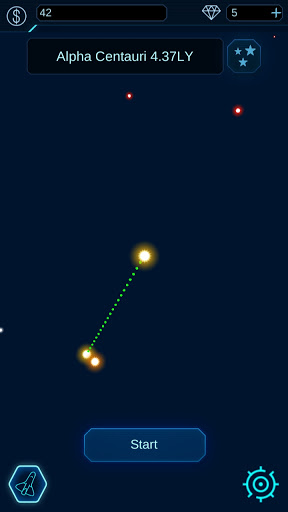 Android application Space travel company screenshort