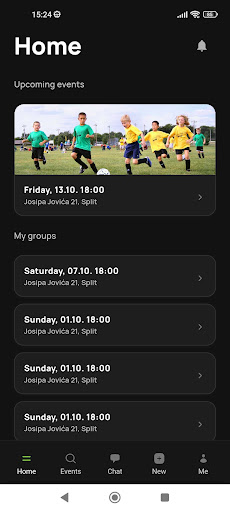 Android application Recre screenshort