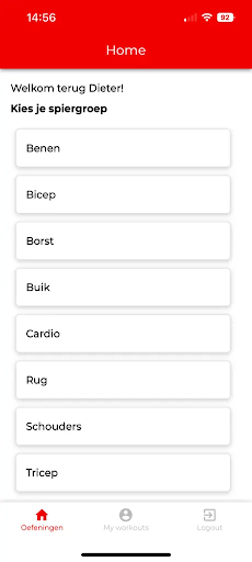 Android application Solana Fitness screenshort
