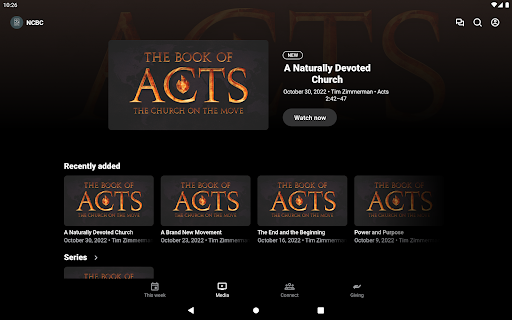Nances Creek Baptist Church Screenshot