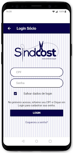 SINDCOST Screen 3