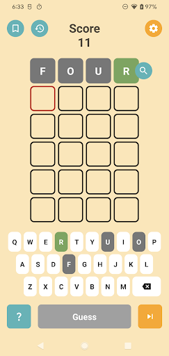 Guess the Word, A Wordy Game Screen 3