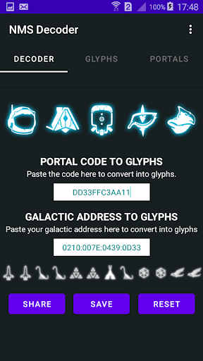 Android application NMS Encoder (No Man’s Sky) screenshort