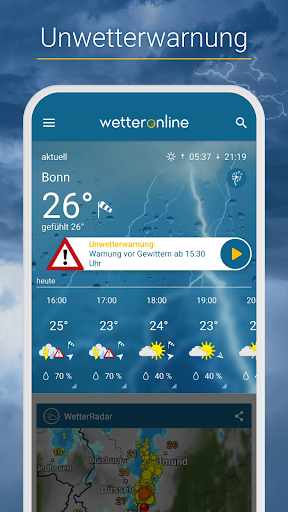 Wetter Online mit RegenRadar screenshot