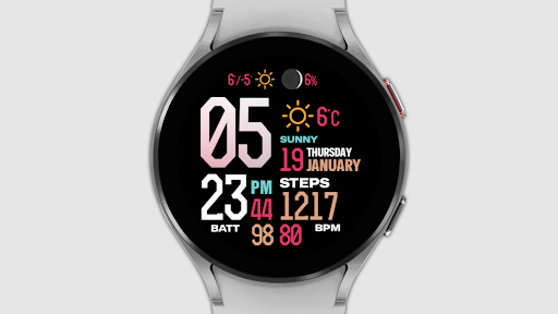 IWF Gradient watch face Screen 3