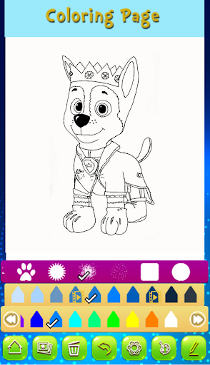Puppy Super Dog Coloring Book Screen 2