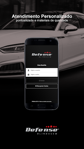Android application DEFENSE BLINDADOS screenshort